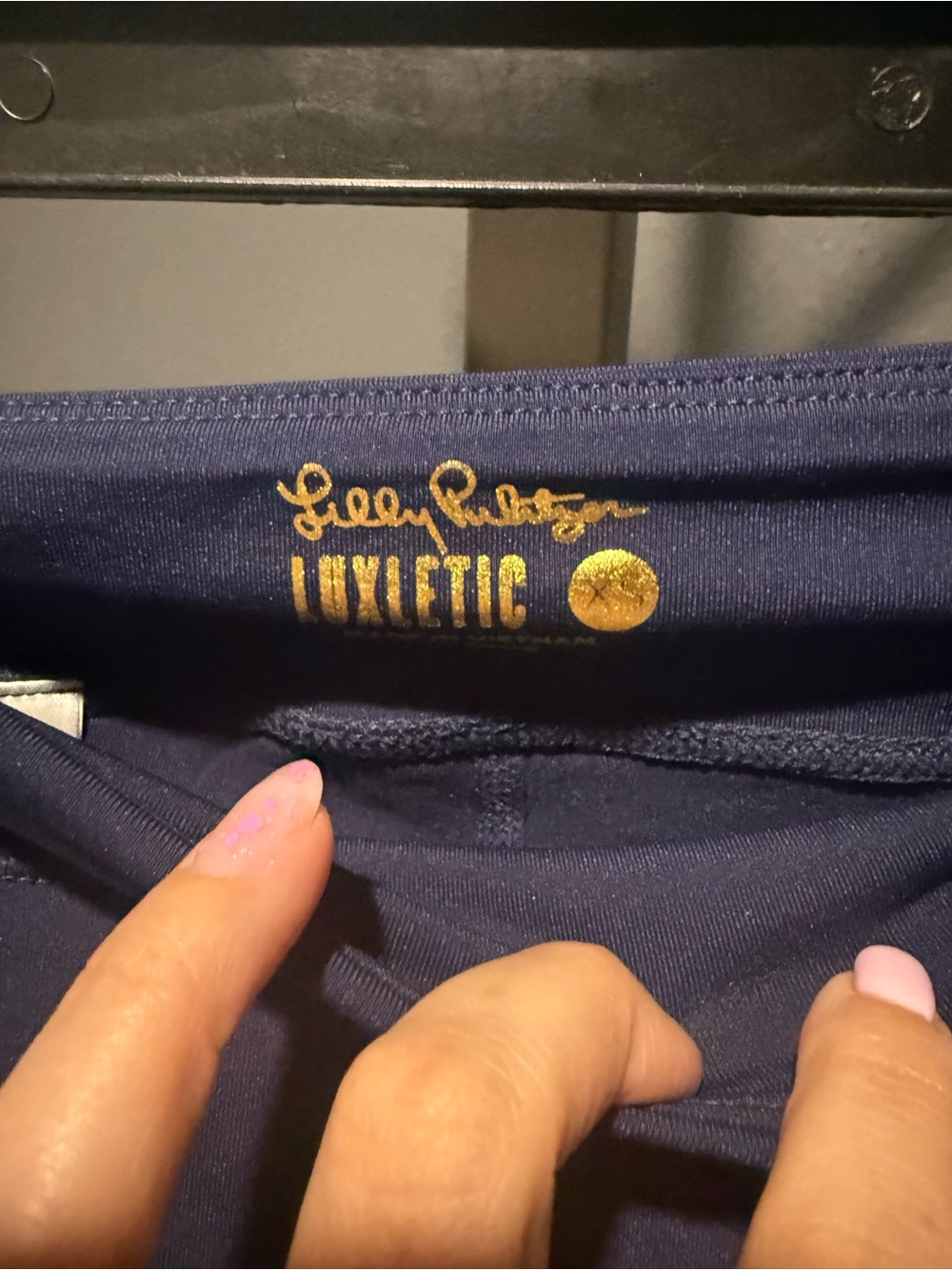 Lilly Pulitzer Navy & White Luxletic Athletic Skirt - Picture 3 of 5